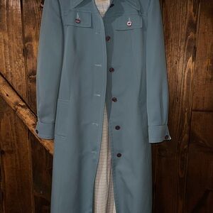 FA Teal Trench Coat